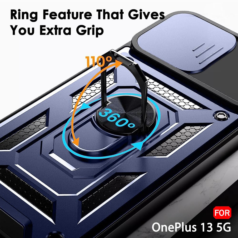 Husa pentru OnePlus 13, Techsuit, CamShield, Albastra