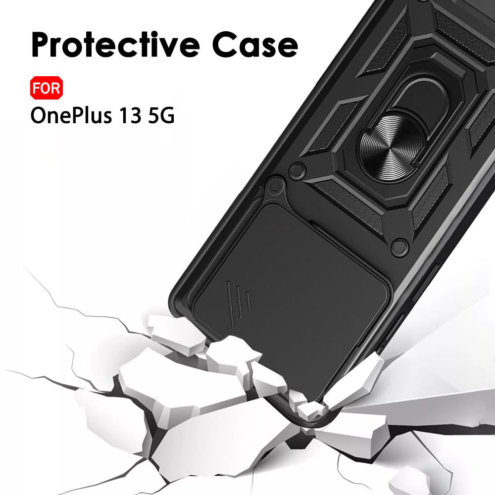 Husa pentru OnePlus 13, Techsuit, CamShield, Neagra