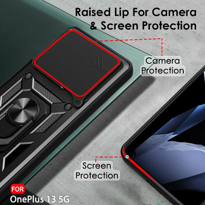 Husa pentru OnePlus 13, Techsuit, CamShield, Neagra