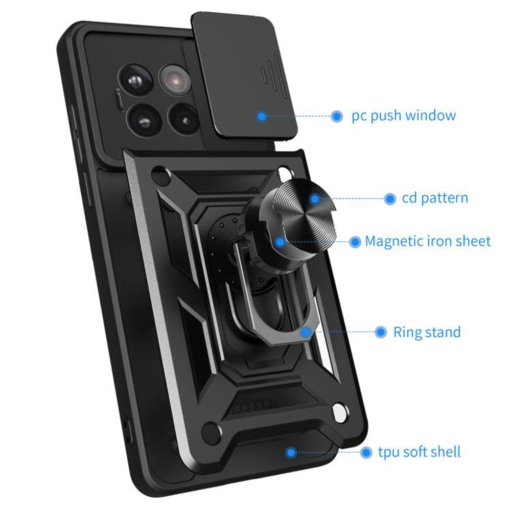 Husa pentru OnePlus 13R, Techsuit, CamShield, Neagra