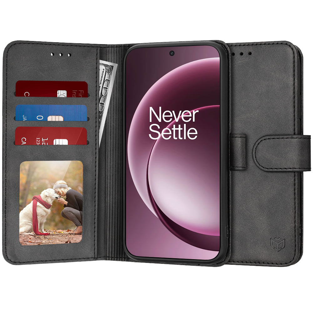 Husa pentru OnePlus 15, Techsuit, Diary Book, Neagra