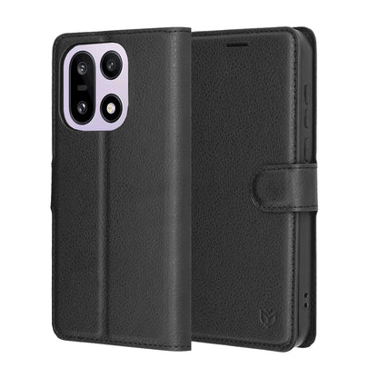 Husa pentru OnePlus 15, Techsuit, Leather Folio, Neagra