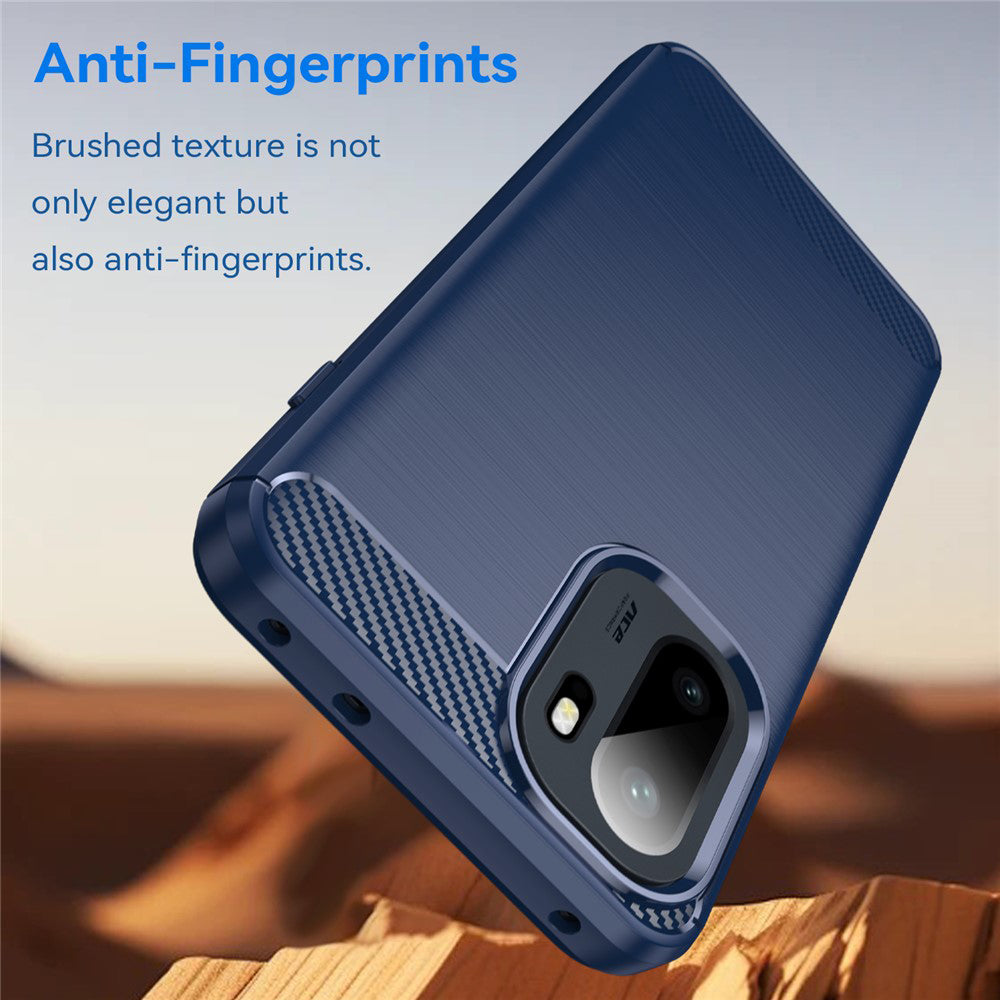Husa pentru OnePlus 15R, Techsuit, Carbon, Albastra