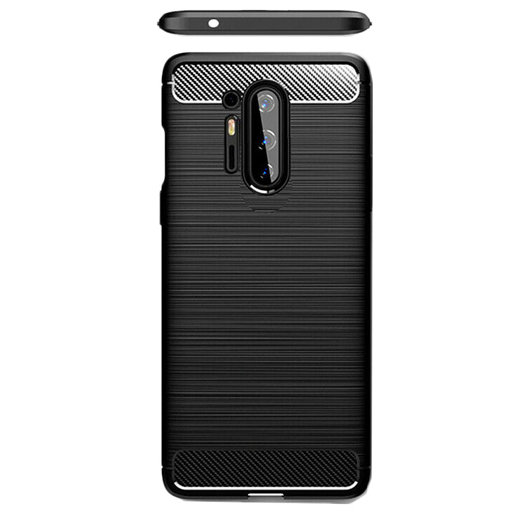 Husa pentru OnePlus 8 Pro, Techsuit, Carbon, Neagra