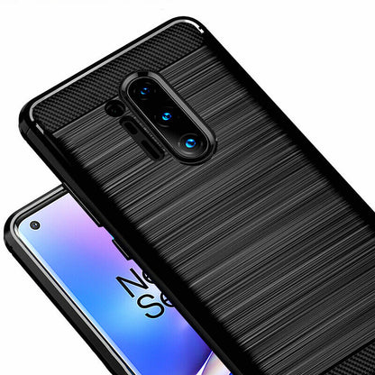 Husa pentru OnePlus 8 Pro, Techsuit, Carbon, Neagra
