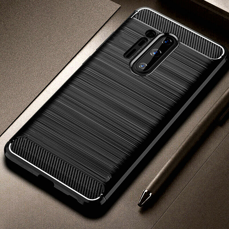 Husa pentru OnePlus 8 Pro, Techsuit, Carbon, Neagra