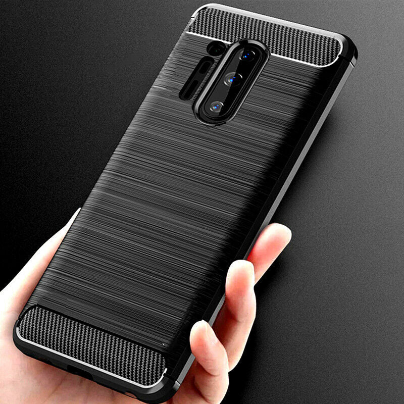 Husa pentru OnePlus 8 Pro, Techsuit, Carbon, Neagra