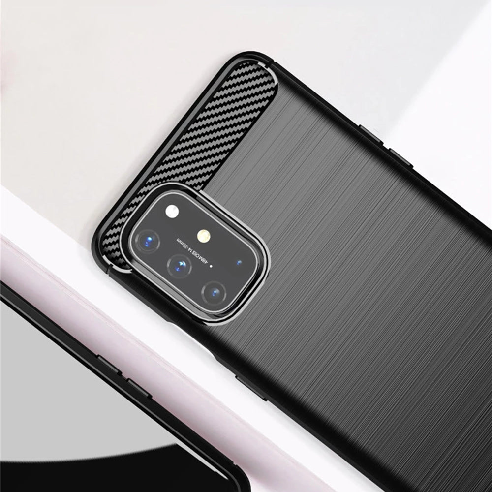 Husa pentru OnePlus 8T, Techsuit, Carbon, Neagra