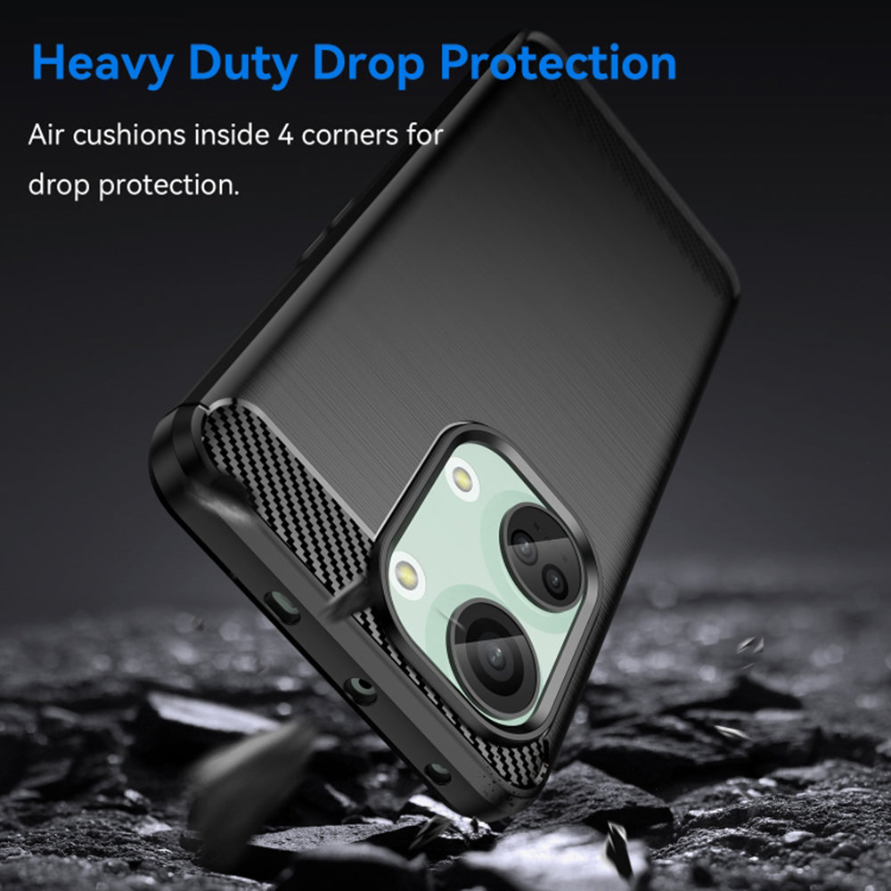 Husa pentru OnePlus Nord 3, Techsuit, Carbon, Neagra