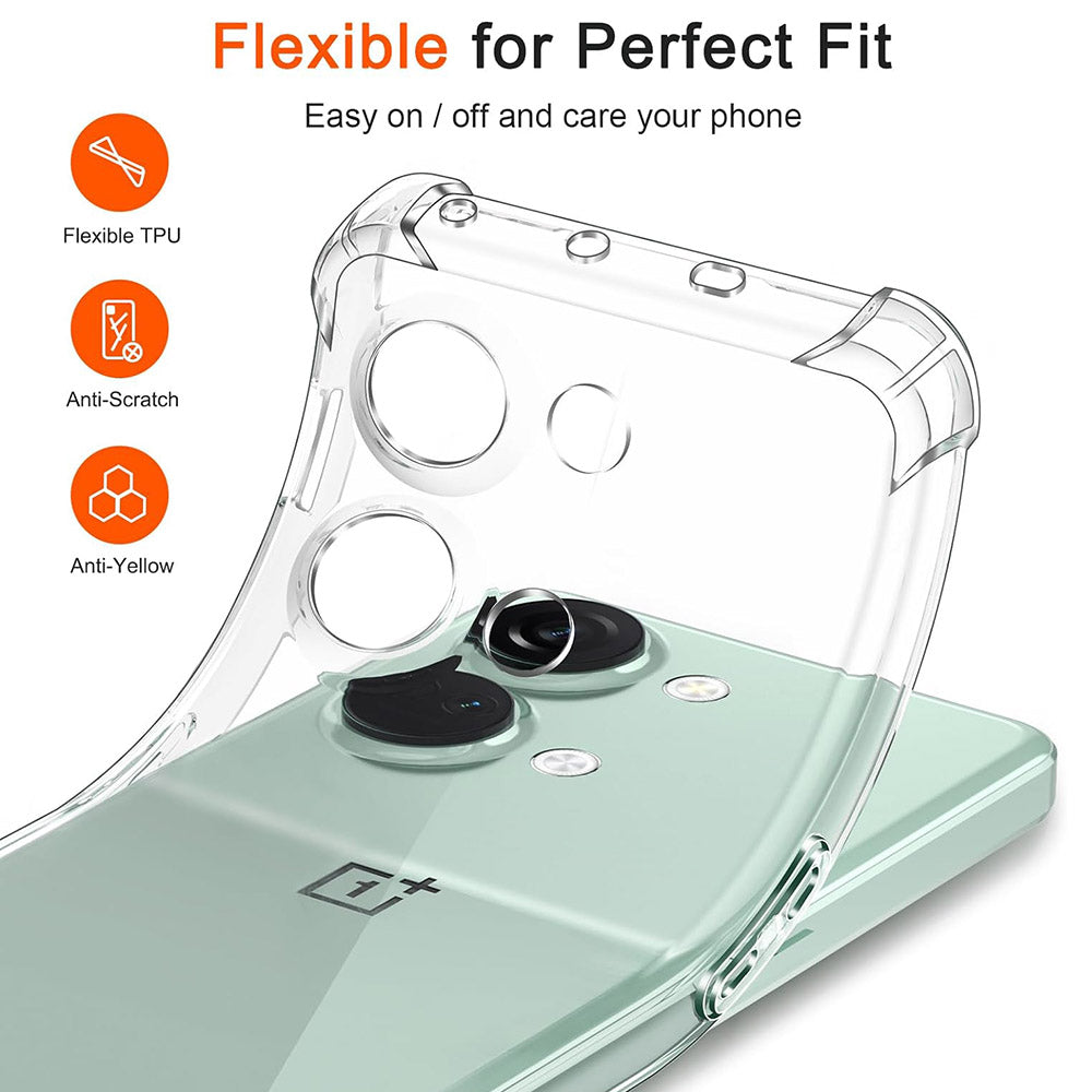 Husa pentru OnePlus Nord 3, Techsuit, Shockproof Clear, Transparenta
