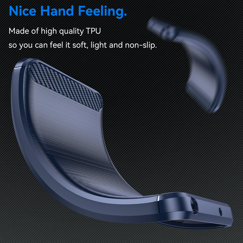 Husa pentru OnePlus Nord 4, Techsuit, Carbon, Albastra