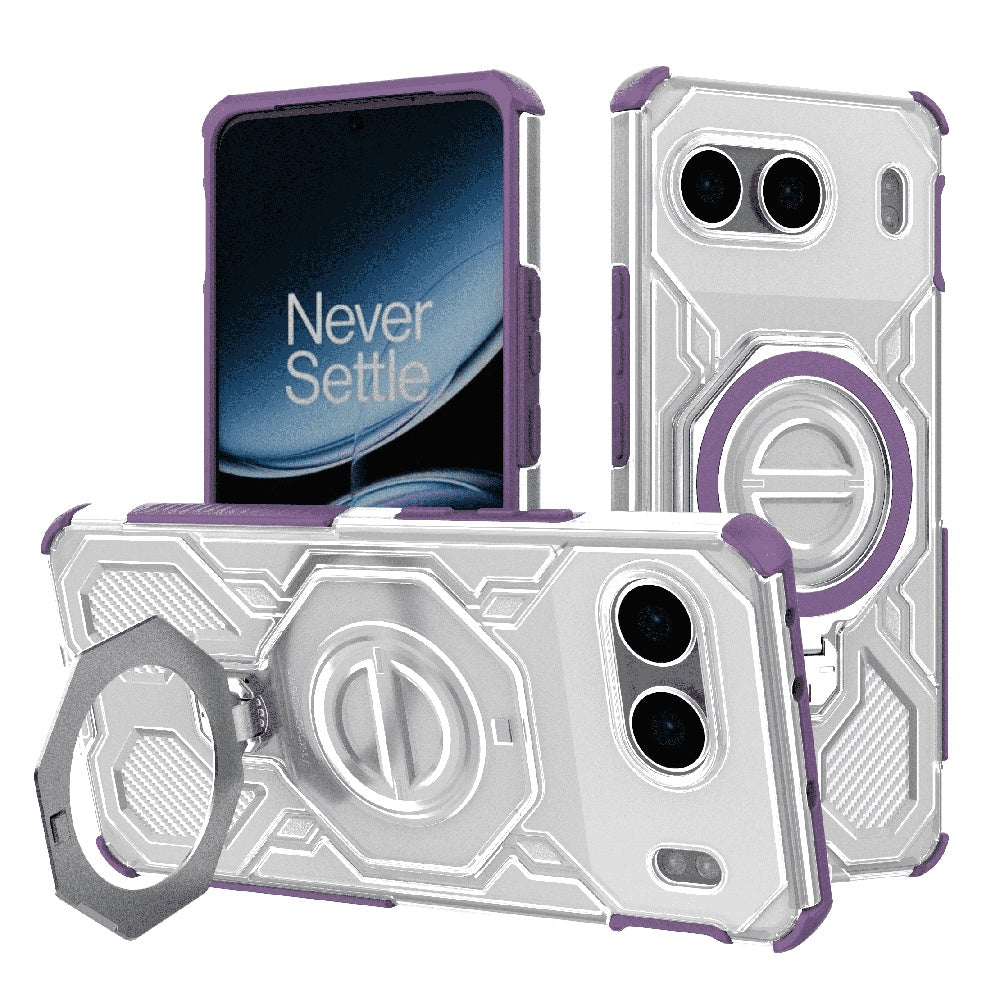 Husa pentru OnePlus Nord 4, Techsuit, Carbon Shield Pro, Mov