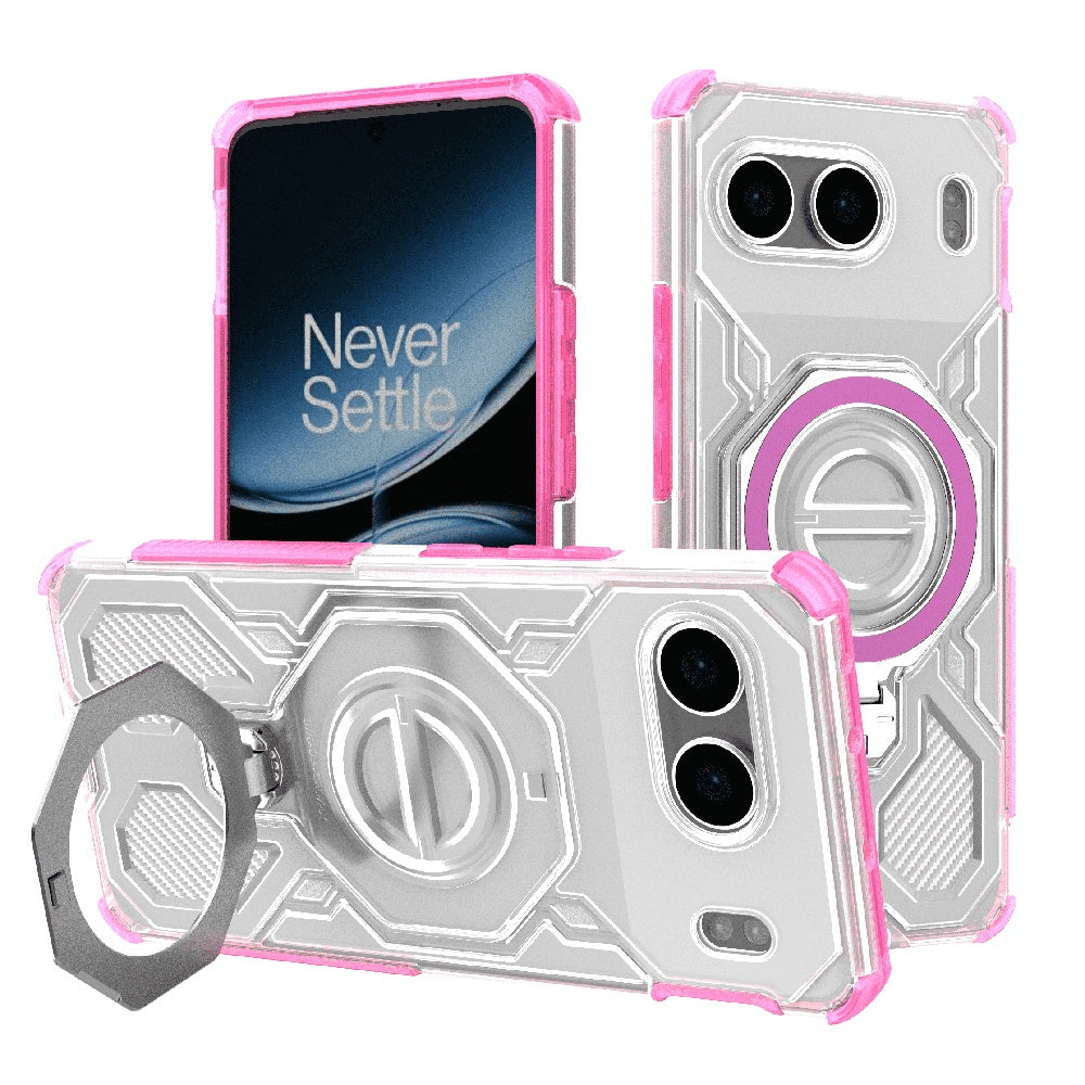 Husa pentru OnePlus Nord 4, Techsuit, Carbon Shield Pro, Roz