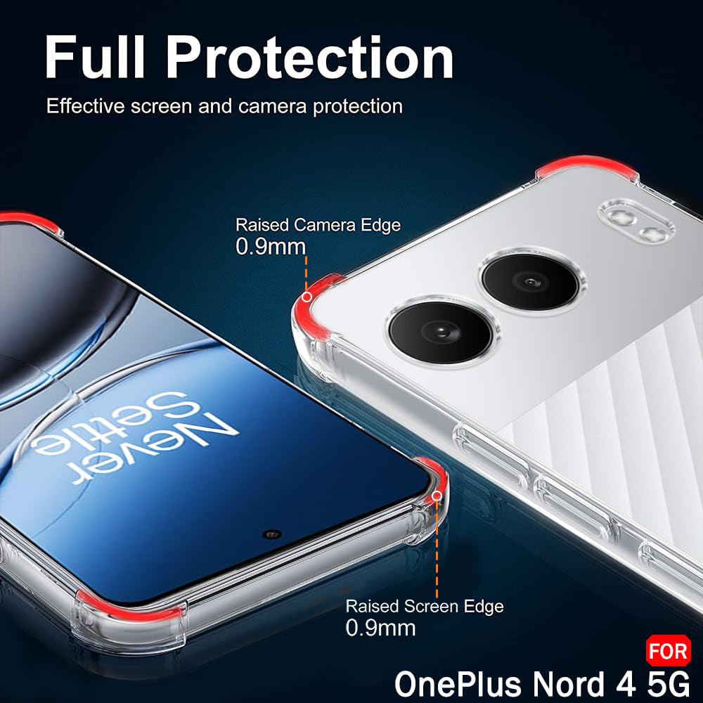 Husa pentru OnePlus Nord 4, Techsuit, Shockproof Clear, Transparenta