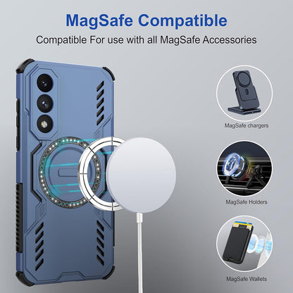 Husa MagSafe pentru OnePlus Nord 5, Techsuit, ArmorMag, Albastra
