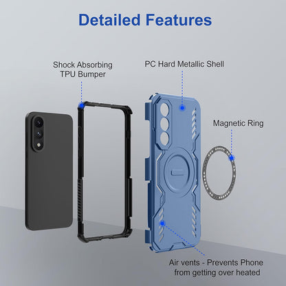Husa MagSafe pentru OnePlus Nord 5, Techsuit, ArmorMag, Albastra