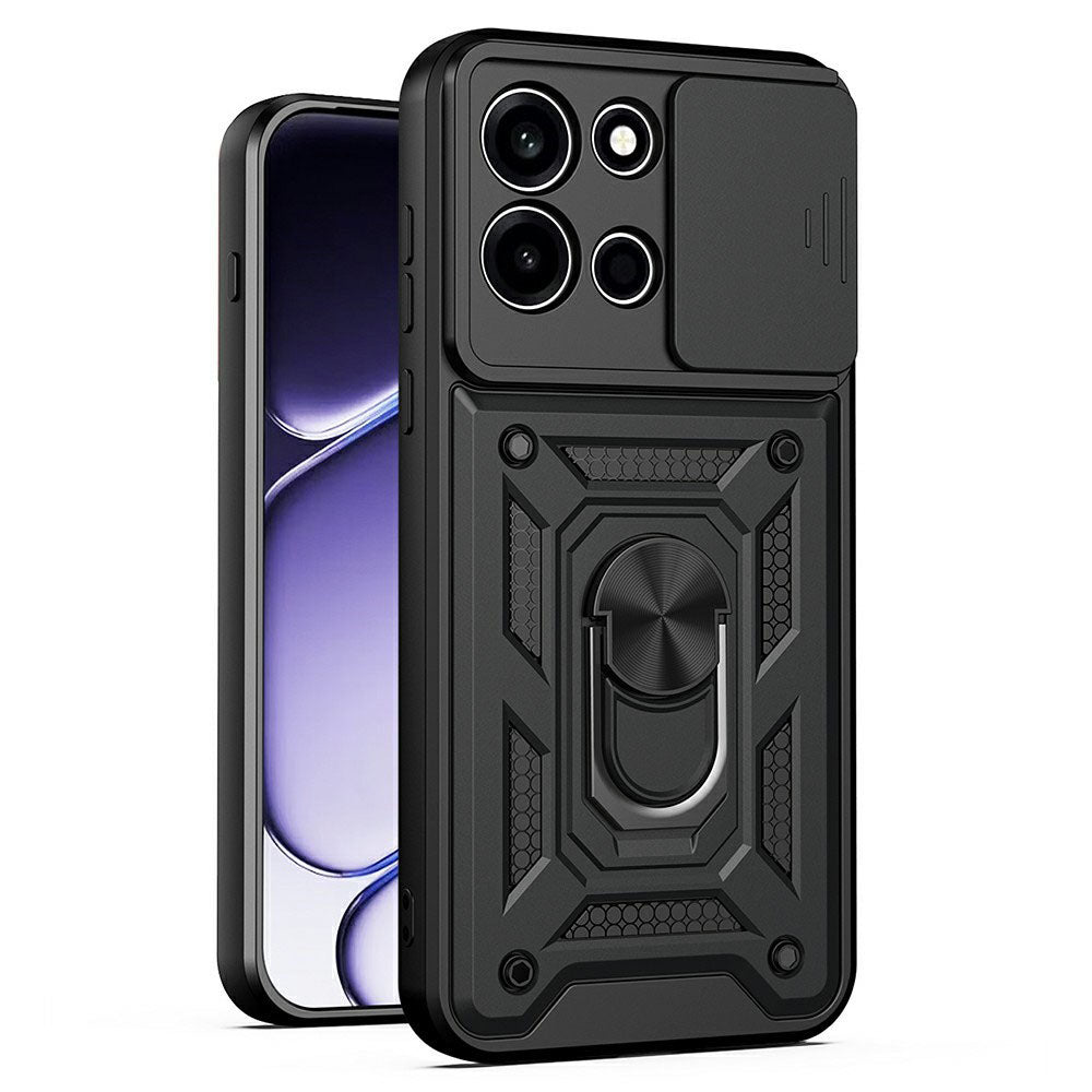 Husa pentru OnePlus Nord 6, Techsuit, CamShield, Neagra