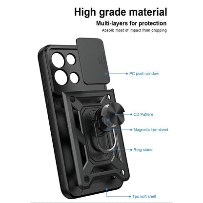 Husa pentru OnePlus Nord 6, Techsuit, CamShield, Neagra