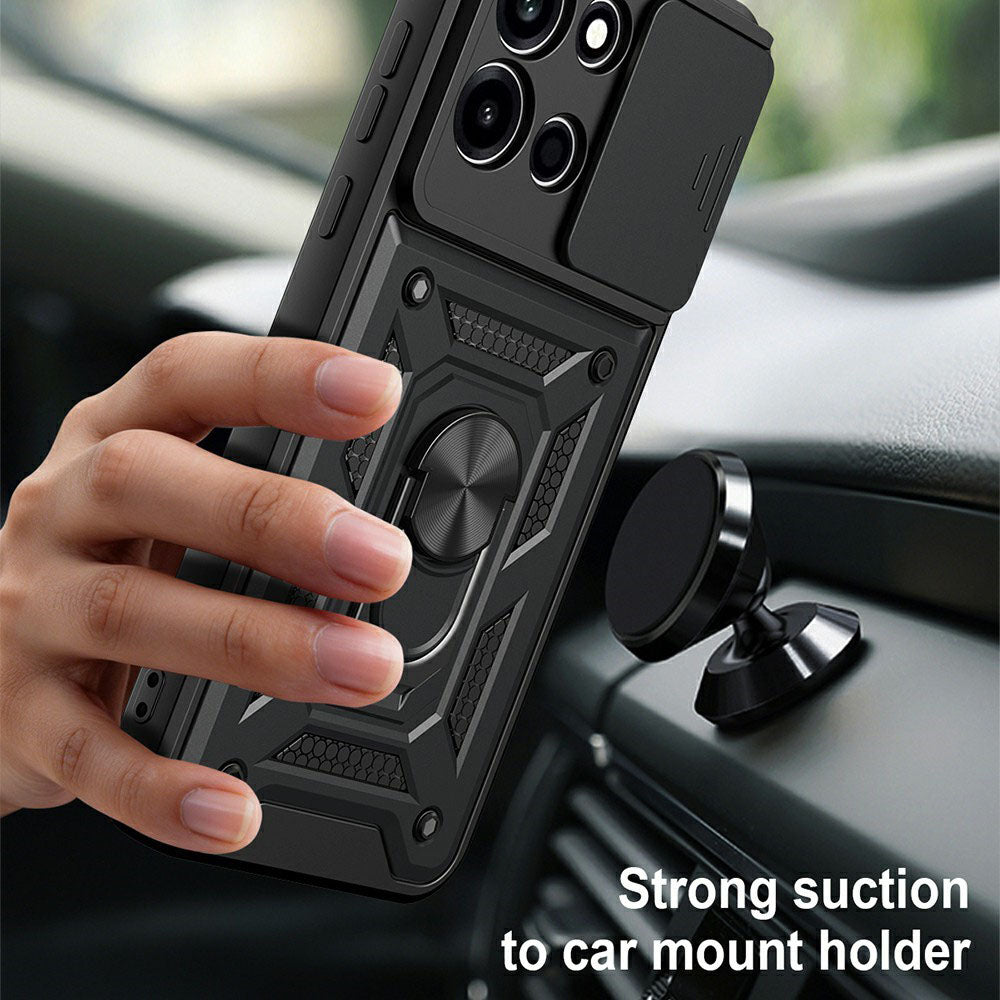 Husa pentru OnePlus Nord 6, Techsuit, CamShield, Neagra