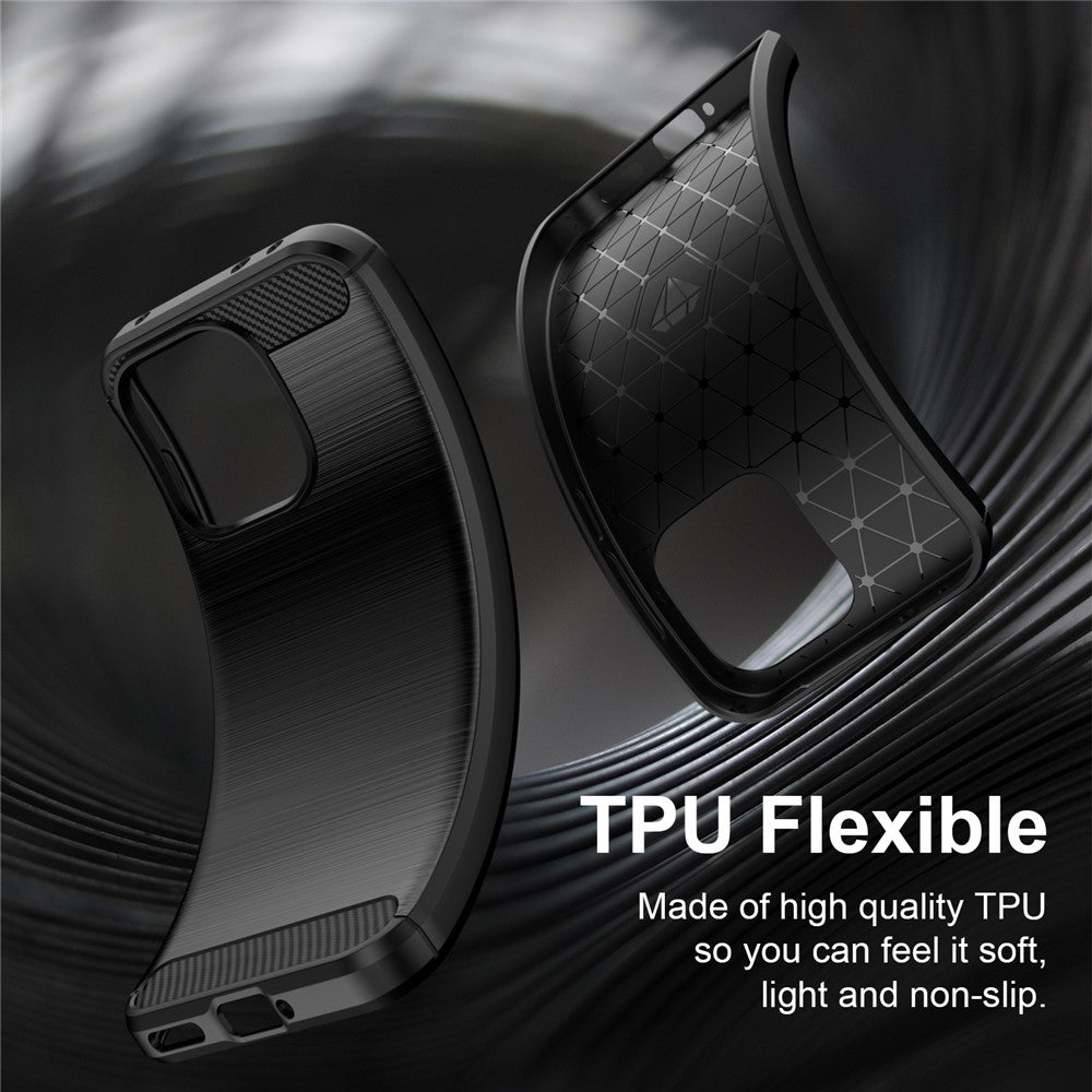 Husa pentru OnePlus Nord 6, Techsuit, Carbon, Albastra