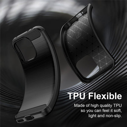 Husa pentru OnePlus Nord 6, Techsuit, Carbon, Albastra