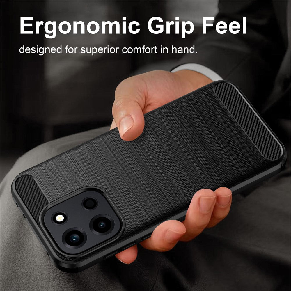 Husa pentru OnePlus Nord 6, Techsuit, Carbon, Albastra
