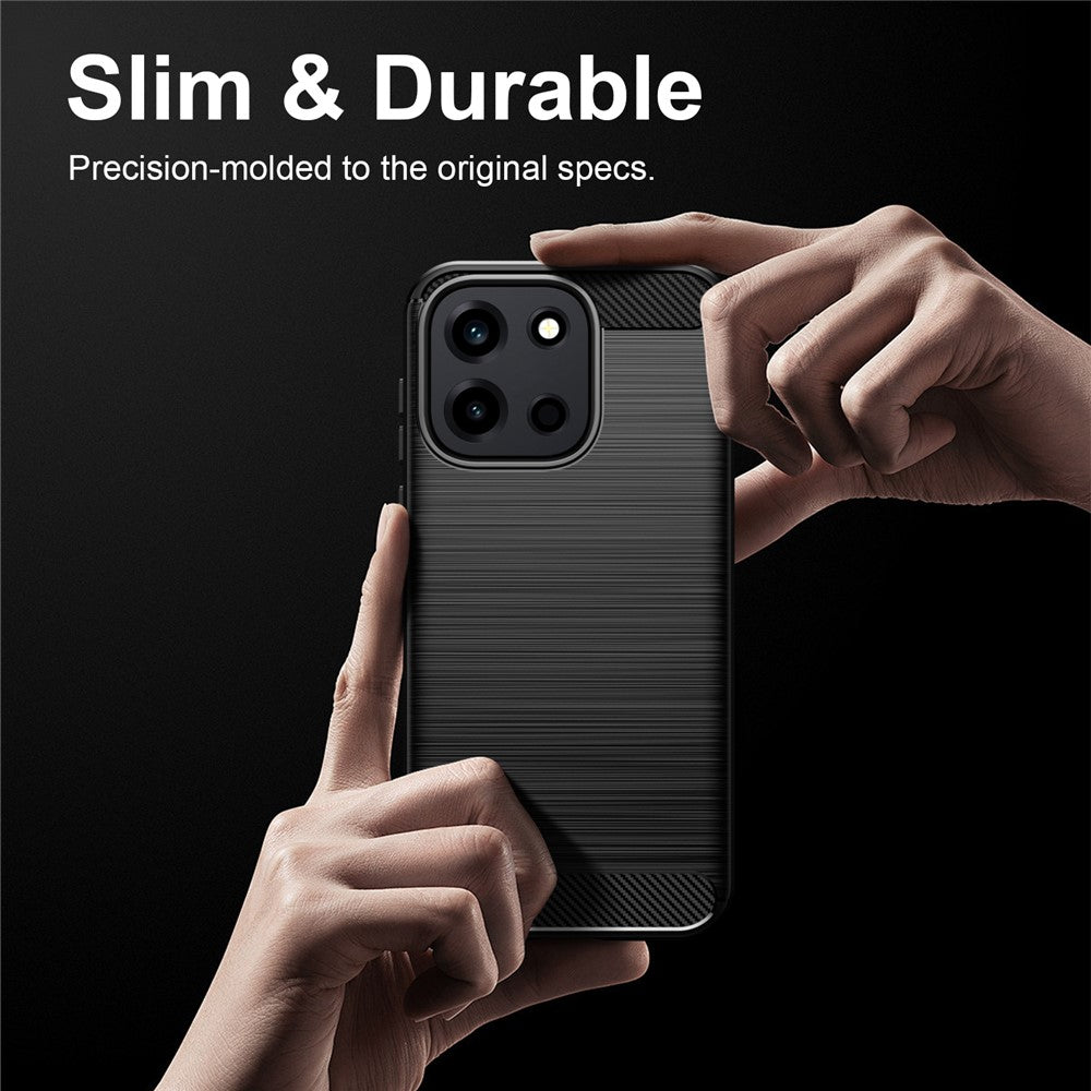Husa pentru OnePlus Nord 6, Techsuit, Carbon, Neagra