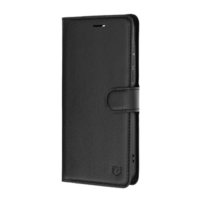 Husa pentru OnePlus Nord 6, Techsuit, Leather Folio, Neagra
