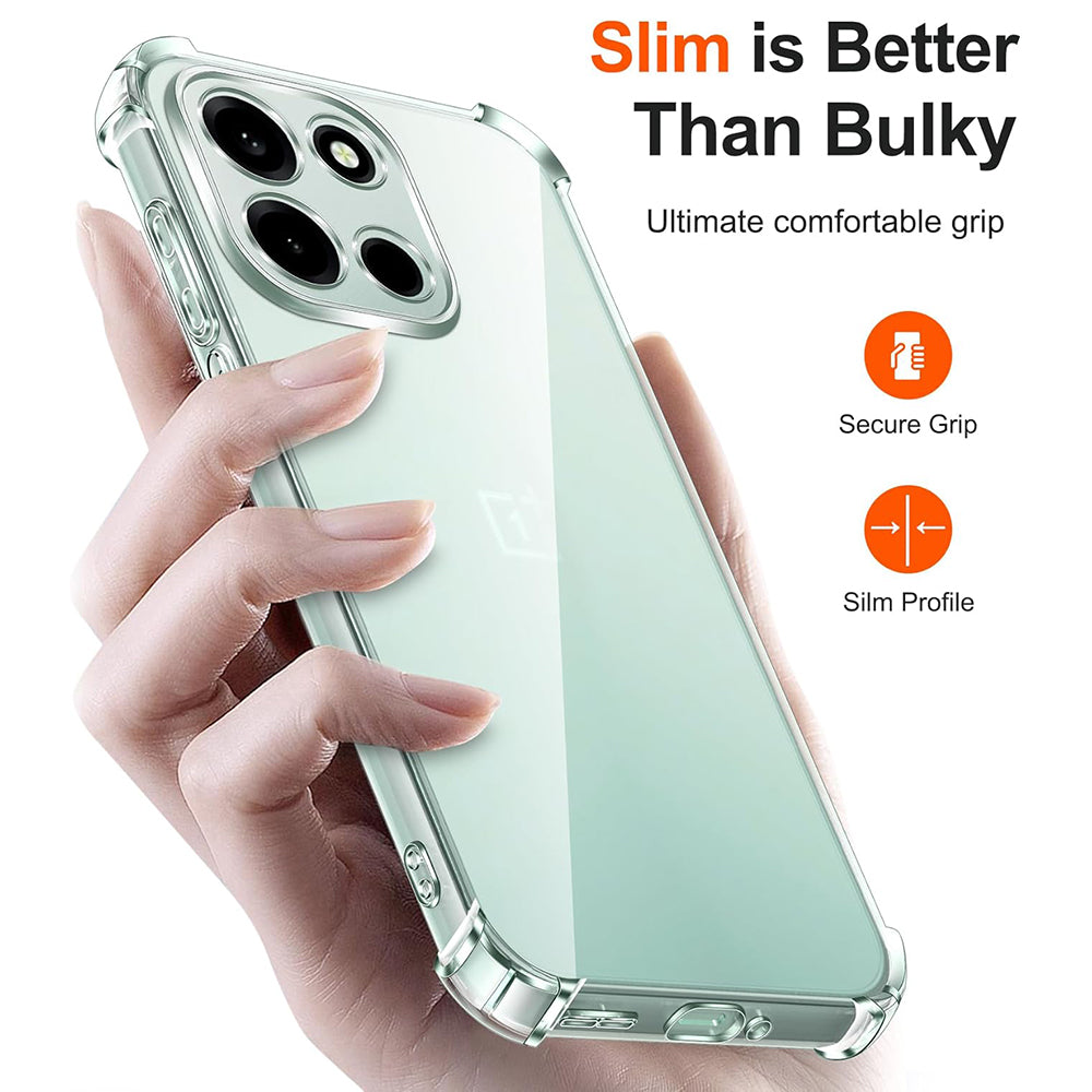 Husa pentru OnePlus Nord 6, Techsuit, Shockproof Clear, Transparenta