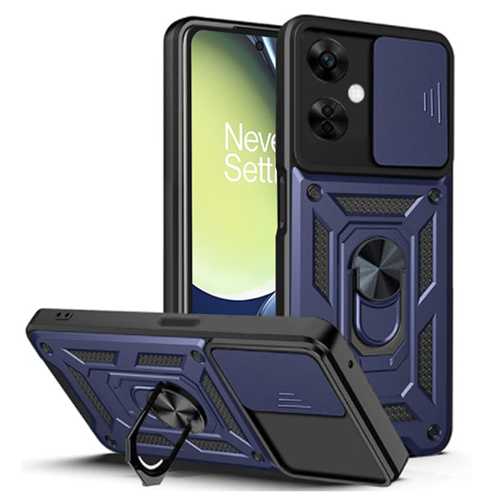 Husa pentru OnePlus Nord CE 3 Lite, Techsuit, CamShield, Albastra