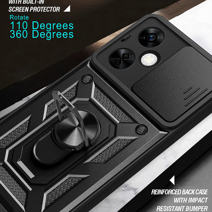 Husa pentru OnePlus Nord CE 3 Lite, Techsuit, CamShield, Neagra