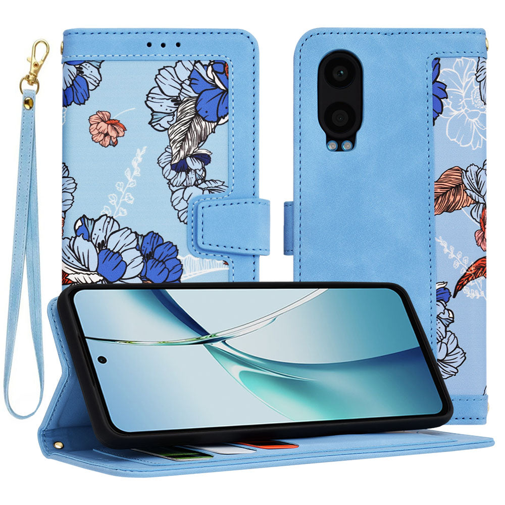 Husa pentru OnePlus Nord CE4 Lite, Techsuit, FlipCraft, Bleu