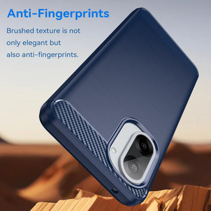 Husa pentru OnePlus Nord CE5, Techsuit, Carbon, Albastra