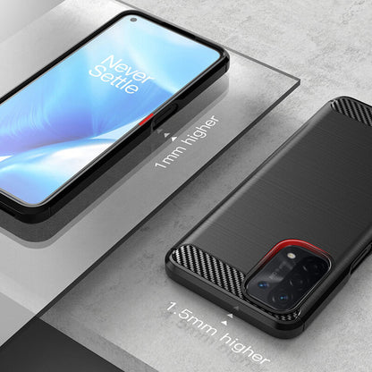 Husa pentru OnePlus Nord N200 5G / Oppo A74 5G / A54 5G, Techsuit, Carbon, Neagra