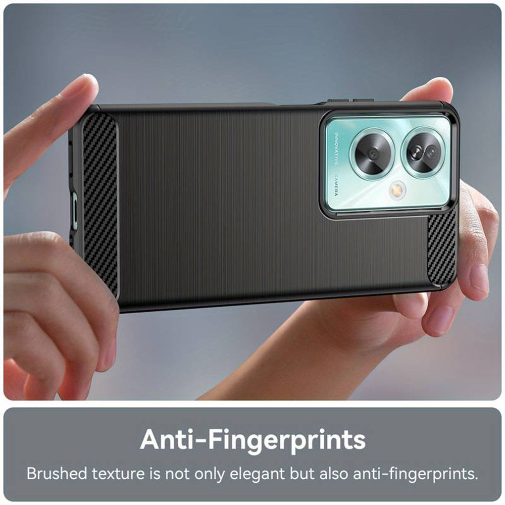 Husa pentru OnePlus Nord N30 SE / Oppo A79, Techsuit, Carbon, Neagra