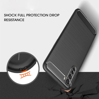 Husa pentru OnePlus Nord, Techsuit, Carbon, Neagra