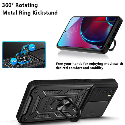 Husa pentru Oppo A16s / A54s / A16, Techsuit, CamShield, Neagra