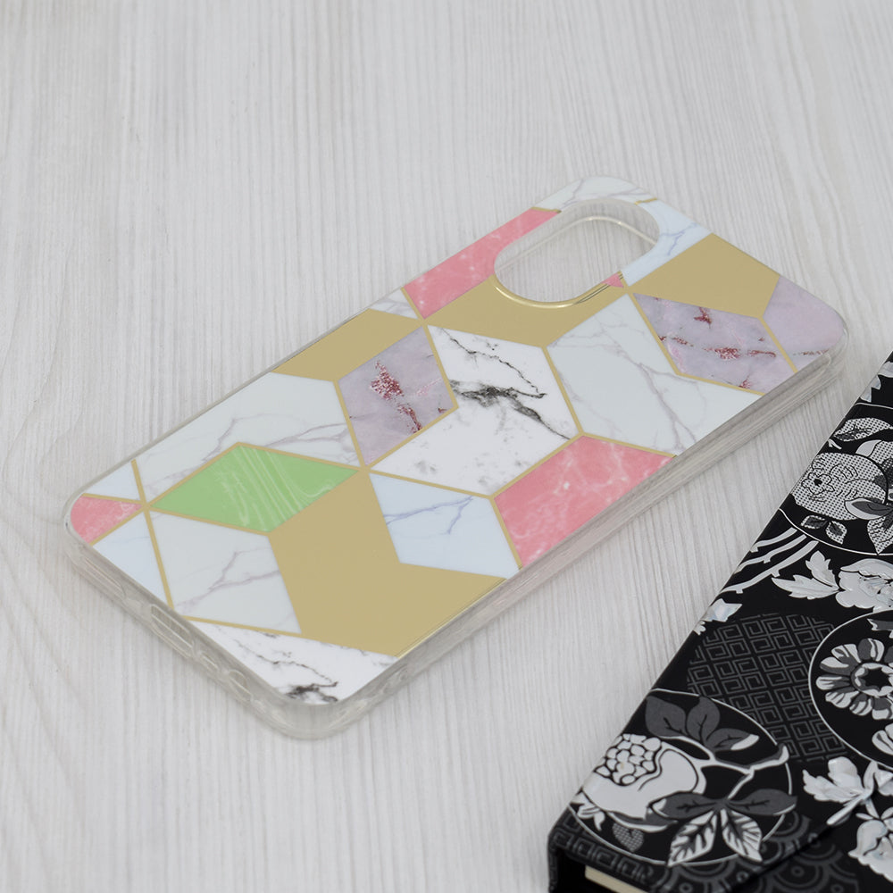Husa pentru Oppo A17, Techsuit, Marble, Mov