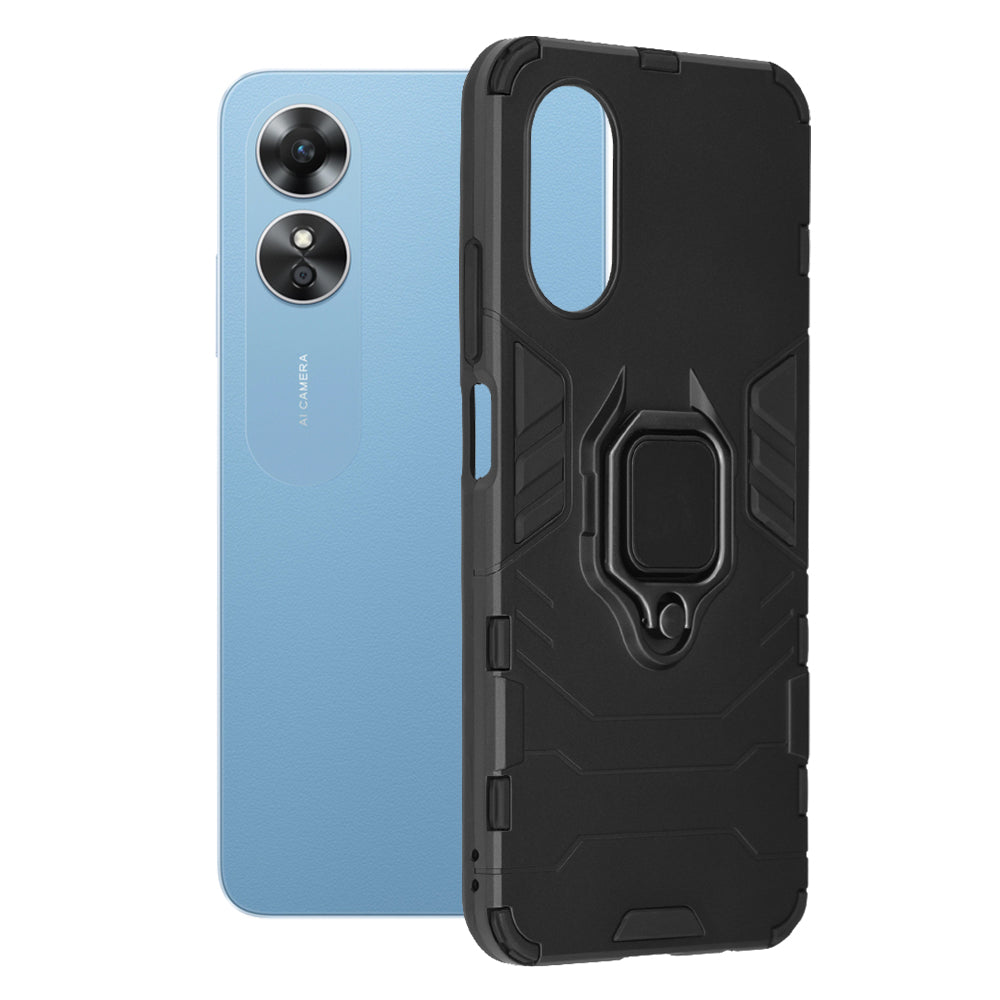 Husa pentru Oppo A17, Techsuit, Shield, Neagra