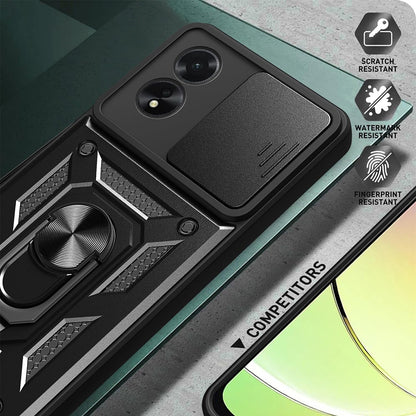 Husa pentru Oppo A18 / A38, Techsuit, CamShield, Neagra