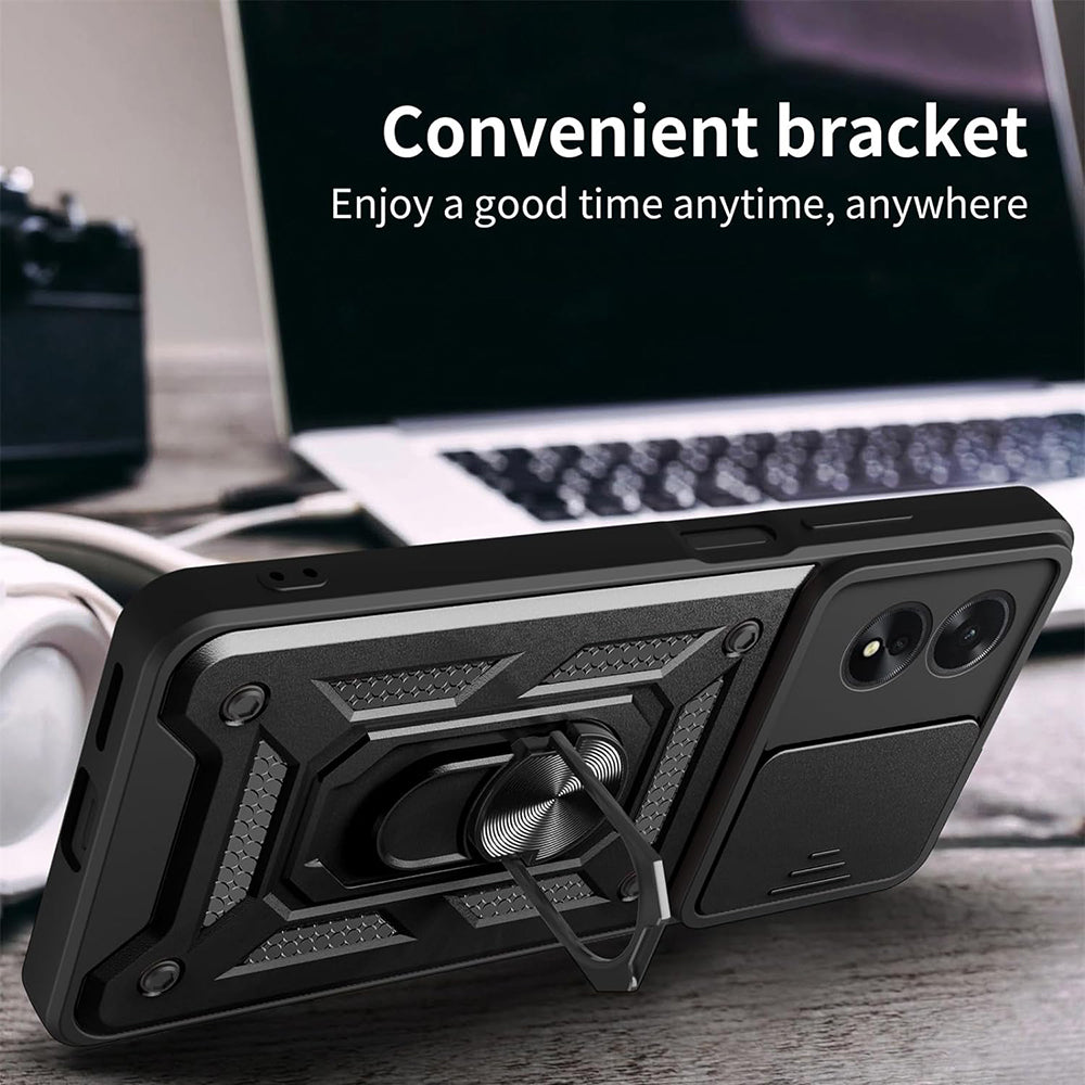 Husa pentru Oppo A18 / A38, Techsuit, CamShield, Neagra