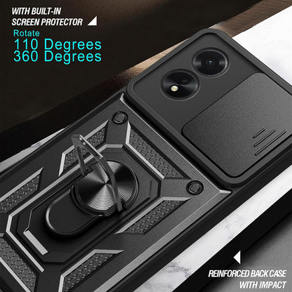 Husa pentru Oppo A18 / A38, Techsuit, CamShield, Neagra
