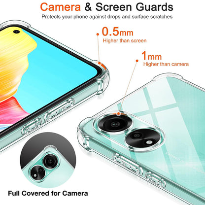 Husa pentru Oppo A18 / A38, Techsuit, Shockproof Clear, Transparenta