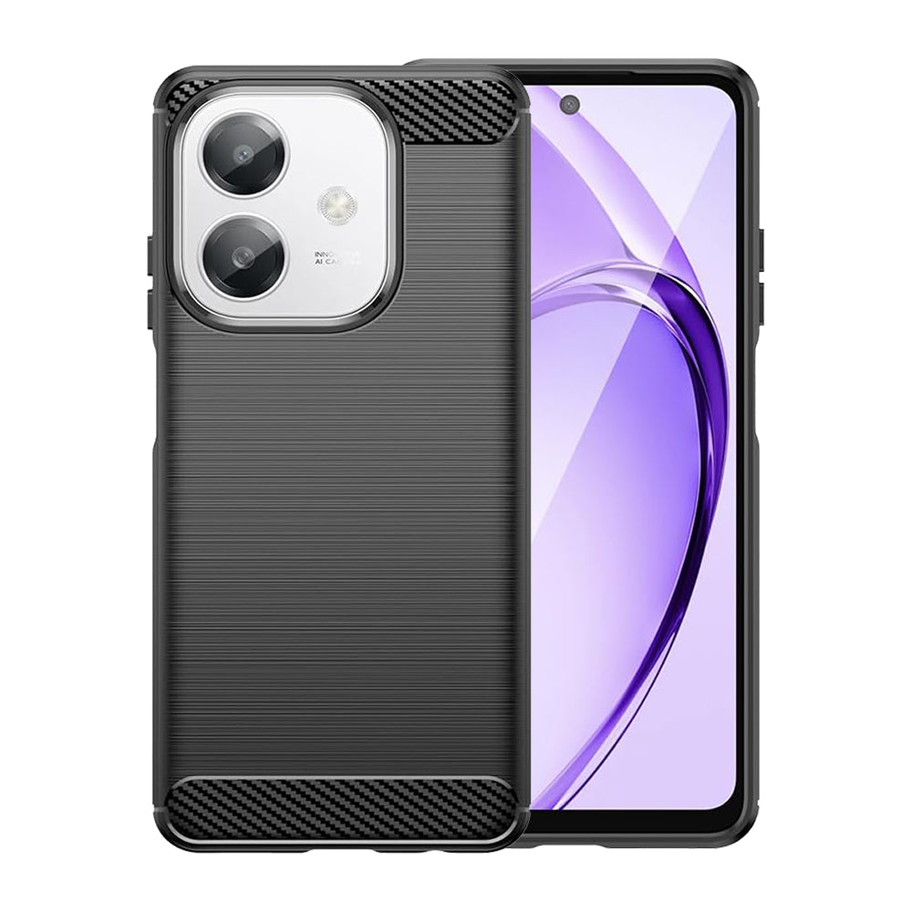 Husa pentru Oppo A3 4G / A3, Techsuit, Carbon, Neagra