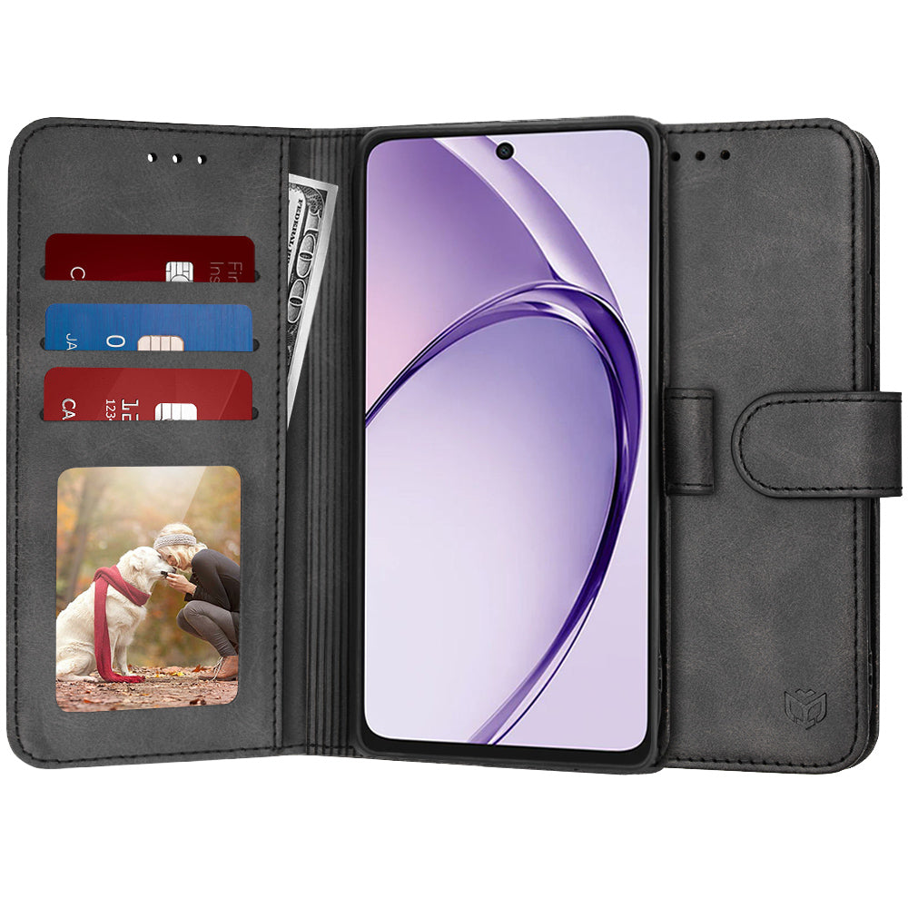 Husa pentru Oppo A3 4G / A3, Techsuit, Diary Book, Neagra