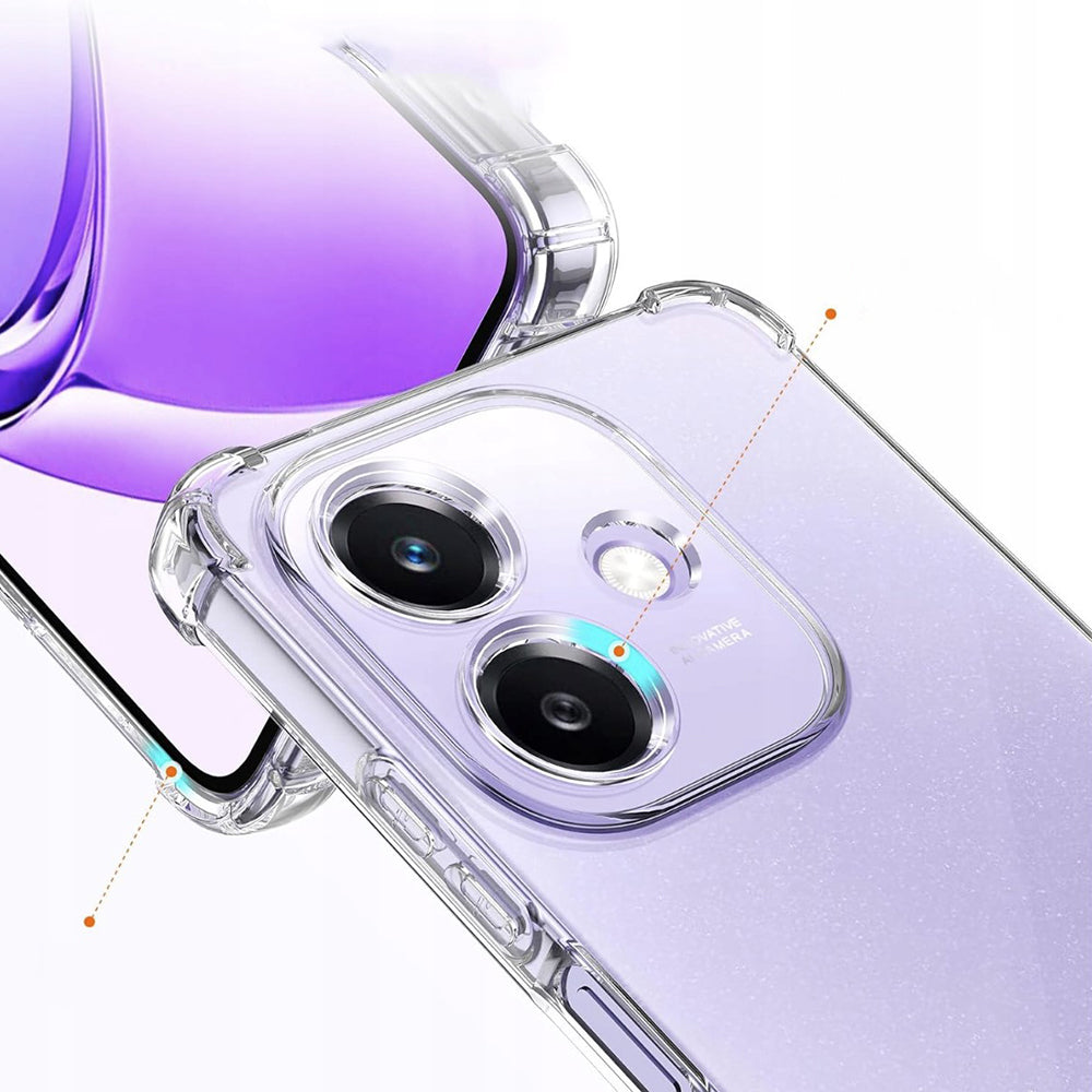 Husa pentru Oppo A3 4G, Techsuit, Shockproof Clear, Transparenta