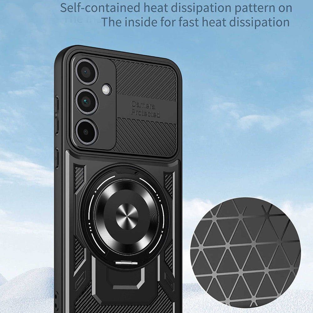 Husa pentru Oppo A5 4G / A5 5G, Techsuit, RuggedCam, Neagra