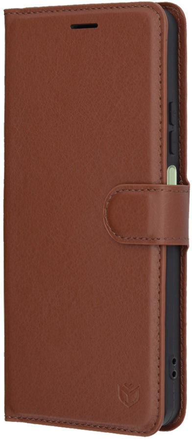 Husa pentru Oppo A5 Pro 4G / A5 Pro, Techsuit, Leather Folio, Maro
