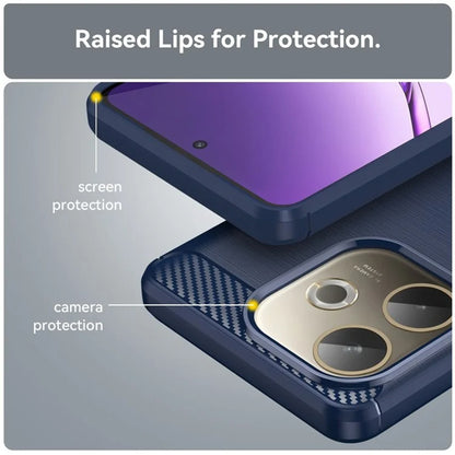 Husa pentru Oppo A5 Pro 4G / A5 Pro, Techsuit, Carbon, Albastra
