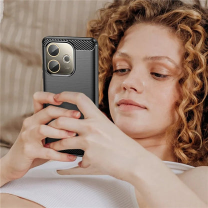 Husa pentru Oppo A5 Pro 4G / A5 Pro, Techsuit, Carbon, Neagra